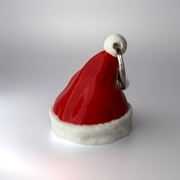 Czapka Mikołaja breloczek z drukarki 3d