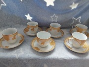 Komplet 6 filiżanek Yamasen Fine Porcelain 24 Gold Collection Japan