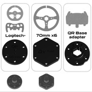 Quick Release zestaw do kierownicy Logitech G29/G923 (QR Hex) 6x70mm