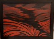 Obraz: abstrakcja"Odchłań", akry na płótnie 50x70 