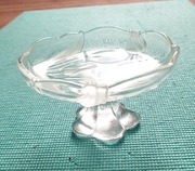 Szklana Salaterka na nóżce PRL