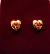 MAGNETOTERAPIA Kolczyki zdrowotne pozłacane GAUSSY Bóle głowy oczu itd