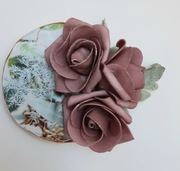 Róża z magnesem,ozdoba prezent Walentynki 