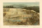 Yellowstone park   oryginalna XIX w.  grafika