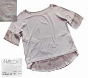 Marc Cain ładna bluzeczka jedwabne wstawki r.M