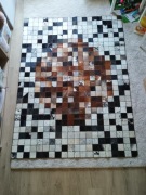 Dywan skórzany, ręcznie robiony. Nowy z Egiptu. 