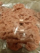 kokardka brzoskwiniowa 6 cm 10 sztuk