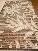 Dywan, dywanik Boho ,sznurkowy, beżowy liście ,50 x 80 cm, Multidecor