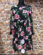 Sukienka w kwiaty biust 95/100krótka