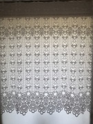 firana z gipiury na okno koronka 90x90 biała GLB