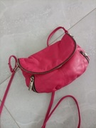 Topshop Real Leather ,MAŁA RÓŻOWA TOREBKA