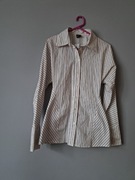 Nowa bluzka koszula w paski S/36 gina tricot biała czarna