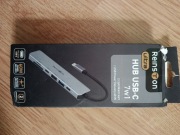 HUB USB-C 7w1 Reinston Ultra – HDMI 4K, SD, Power Delivery 60W
