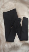 Czarne legginsy damskie ocieplane Cleve S/M