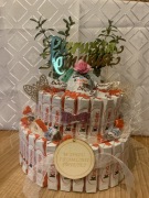 Tort Kinder I Komunia Święta dziewczynka