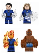 Figurki Fantastic Four Zestaw Super Heroes  Plus Karta LEGO