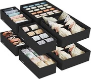 Organizer do szuflad, zestaw przegródek na bieliznę i akcesoria