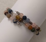 *Dje* Bransoletka - mix kamieni, stal