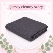 Single Jersey materiał do szycia 2 x 1,8m grafit