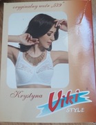 Biustonosz miękki koloru białego Viki model 579