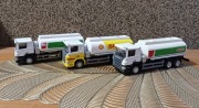 Zestaw samochodów ciężarówek cystern 3 sztuki