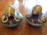Para kaczek cloisonne Pekin Chiny puzderko
