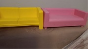 Sofa kanapa dla lalki Barbie Vintage Mattel 2szt.