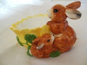 WIELKANOCNY KRÓLIK, NIEMIECKIE, CERAMIKA ZAJĄCZKI