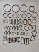 Kółka, ramki, trójkąty, półkółka do toreb, torebek, walizek, smyczy... 