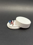 Organizer / Pojemnik na 10 Kart microSD - Biały, Pokrywa z Blokadą