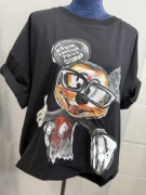 Bluzka czarna Miki damska duża