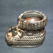 Skarbonka dla dziecka – Bucik srebrzony - Vintage