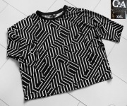 C&A ładna elastyczna bluzeczka black&white r.48/50