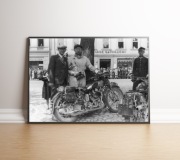 Stare zdjecie Motocykl SOKÓŁ 600 RT 1937r 70x50