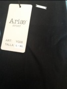 Legginsy czarne prążkowane UNI S-L