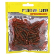 Gumki wędkarskie CZERWONE 5cm. 2 szt. za 1zł 