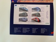 Blok 238 - Folder tabor kolejowy ( arkusz nieperforowany - cięty ) .