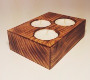 Swiecznik postarzane drewno