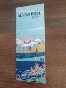 Mapa plan Aleksandrii 1972 rok Aleksandria Egipt