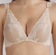 Biustonosz push up koronkowy intimissimi 85B cielisty 