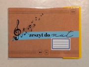 zeszyt do nut do muzyki w pięciolinie okładka WARSZAWA