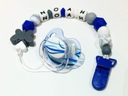 Klips z imieniem, personalizowana zawieszka do smoczka z imieniem