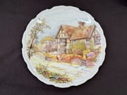 ROYAL OSBORNE Śliczny talerz ozdobny wieś widok 