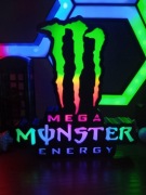 Lampka LED 3D MONSTER ENERGY Mega – RGB – Dekoracja Gamingowa / Prezent