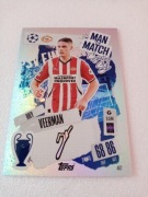 Topps match attax 2024 /25 Man of the match JOEY VEERMAN 407 