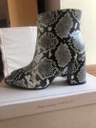 Botki wężowa skóra