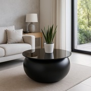 Stolik kawowy z włókna szklanego do domu, na taras lub do ogrodu