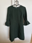 Sukienka Topshop zielona z falbankami, rozm. 36/38