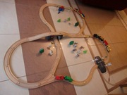 Playtive drewniana kolejka 4,5mb torów - 70 elementów