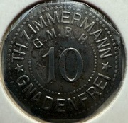 10 Pf Gnadenfrei Th.Zimmermann G.M.B.H Fe